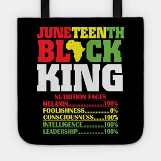 Juneteenth Black King, Black History, Freedom Tote