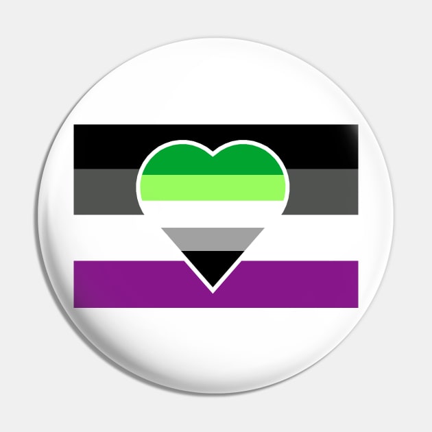 Aromantic Asexual Flag (White-Stripe Variant) - Aromantic