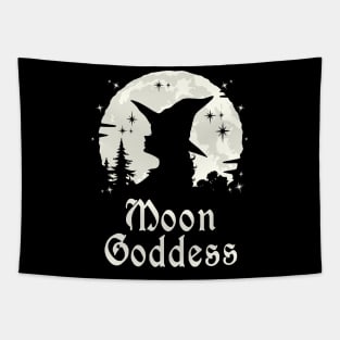 Wicca Witchcraft Moon Goddess Tapestry