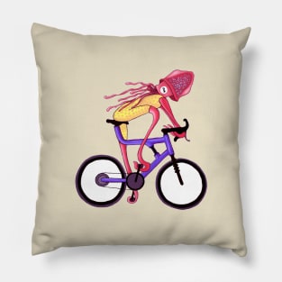 Mountain Biking Squid Pillow