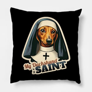 Nun Dachshund Pillow