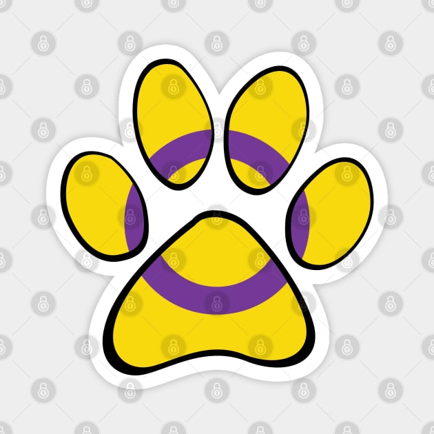 Intersex Pride Paw Magnet by HyperOtterDesigns