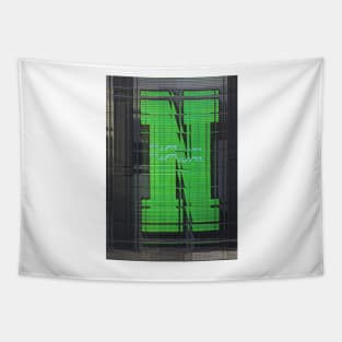 CAPITAL LETTER N. BLURRED but BOLD UPPER CASE Tapestry