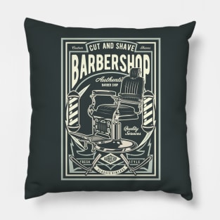 Cut & Shave Barbershop Pillow