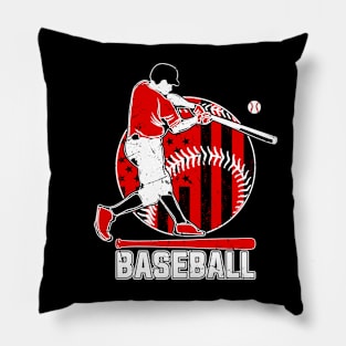 American Flag Baseball Team for Men Boys Girls Women Pillow