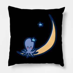 Cute Moon Octopus Pillow