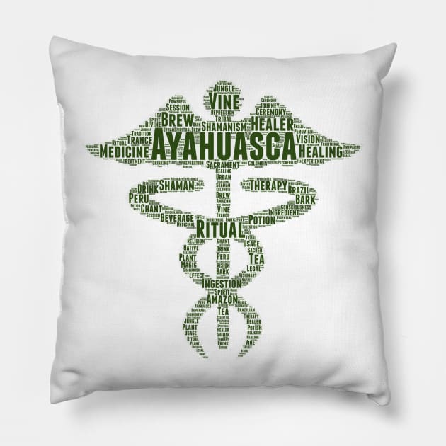 Ayahuasca Pillow by wrenworx