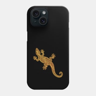 Wall Lizard in Gold/Brown Phone Case