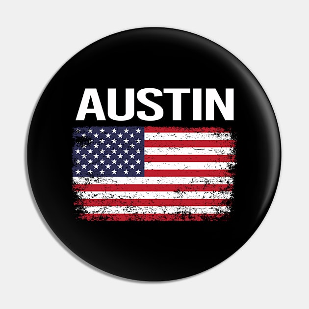 The American Flag Austin Pin by flaskoverhand