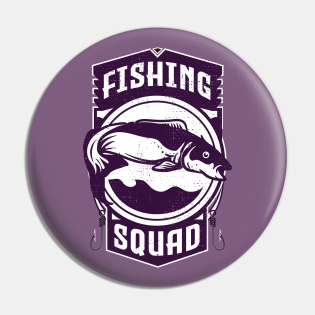 fishing squad Pin by ArtStopCreative