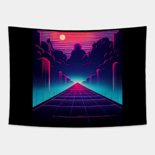 Dark Vaporwave Tapestry