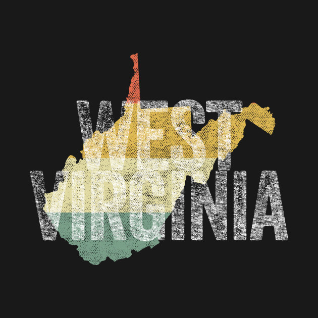 Discover West Virginia Retro 80s Distressed Vintage Sunset - Americana - T-Shirt