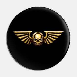 Imperial Skull and Wings Gold Pin