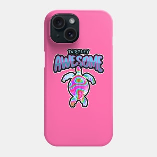 RAINBOW Turtle Turtley Awesome Punny Animal Phone Case