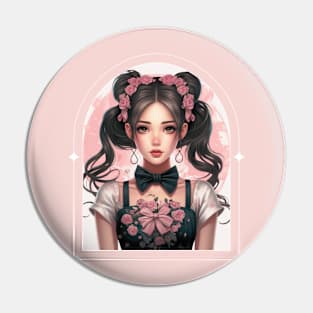 Dreamy female character pinky Pin