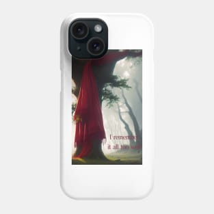 Red Scarf in Tree Lyrics Phone Case