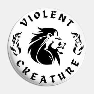 lion violent creature Pin