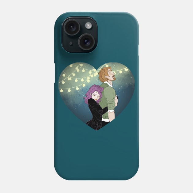 Wizard and Witch in Love Phone Case by Drea D. Illustrations