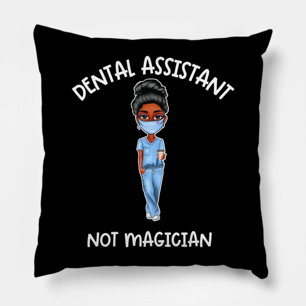 Black Dental Assistant Appreciation Week Pillow by Chey Creates Clothes