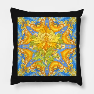 zenith | tibetan flower Pillow