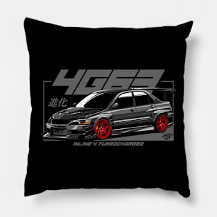 LANCER EVO 9 4G63 - PAPAYA STREETART Pillow