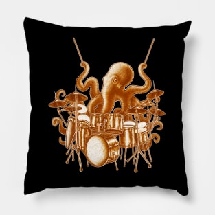 Octopus playing drums Pillow