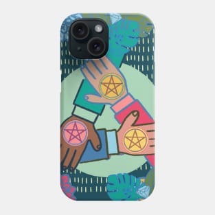 Three of Pentacles Phone Case