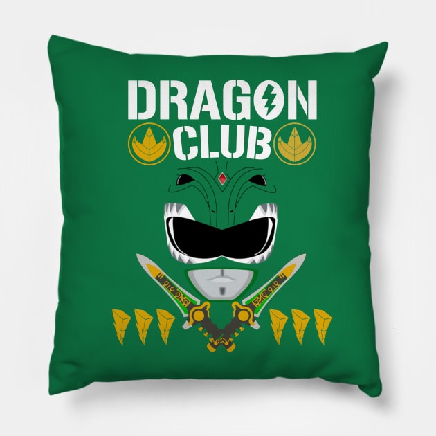 Green Ranger - Dragon Dragon Dragon Club 4 Life! Pillow by projectwilson