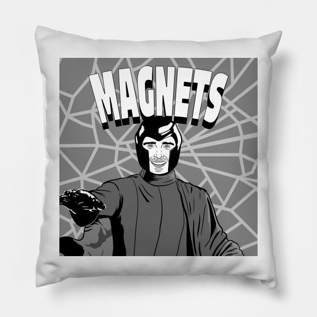 B&W magnets Pillow by Adri Hache