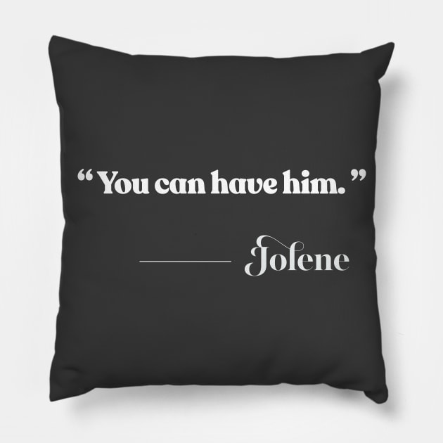 Jolene - Dolly Parton Lyrics Design Pillow by DankFutura