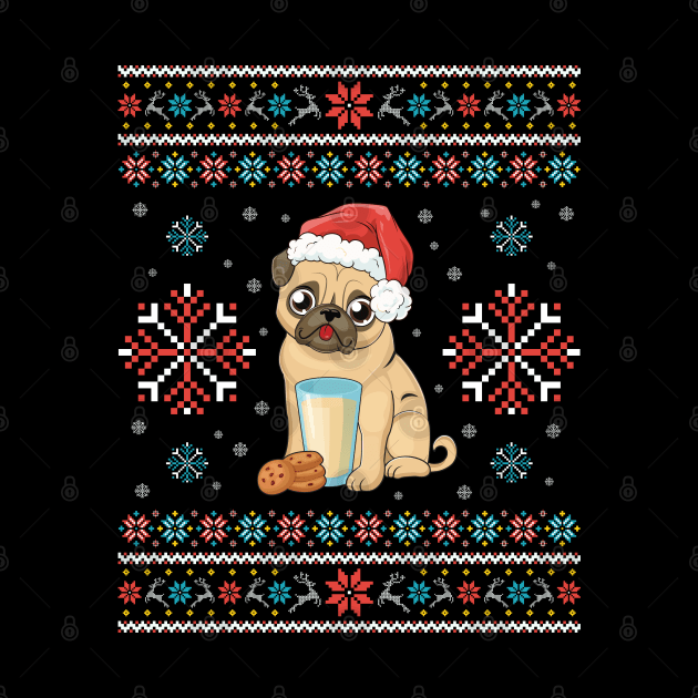 Not so Ugly Christmas Pug Merry Xmas by aneisha