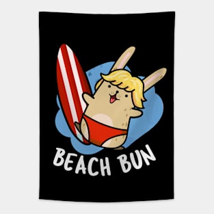 Beach Bun Funny Bunny Puns Tapestry