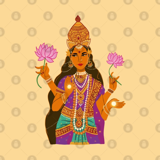 Diwali Lakshmi by SaraFuentesArt