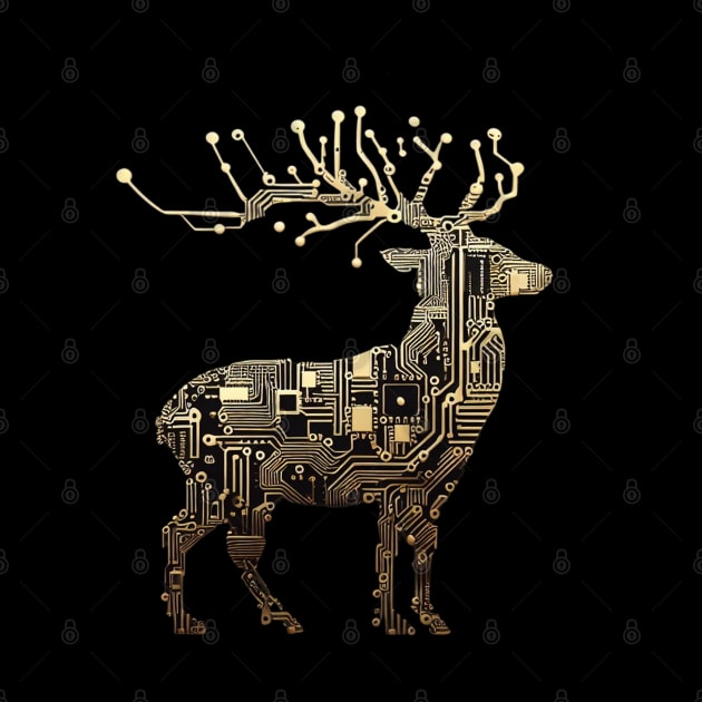 Motherboard Reindeer by Merlyn Morris