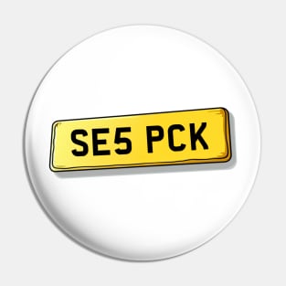 SE5 PCK Peckham Number Plate Pin