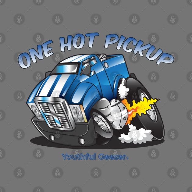 One Hot Pickup Cartoon Car Toon by YouthfulGeezer