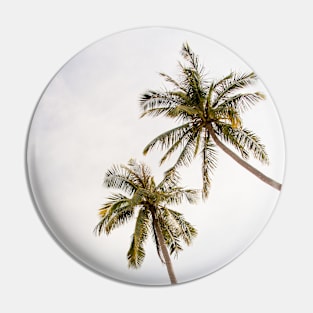 Palm trees, clouds and blue sky Pin