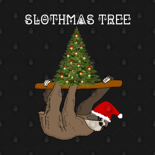 Santa Sloth Slothmas Tree Christmas Gift by Merchweaver