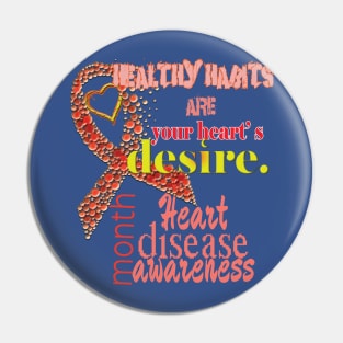 Heart disease awareness month Pin