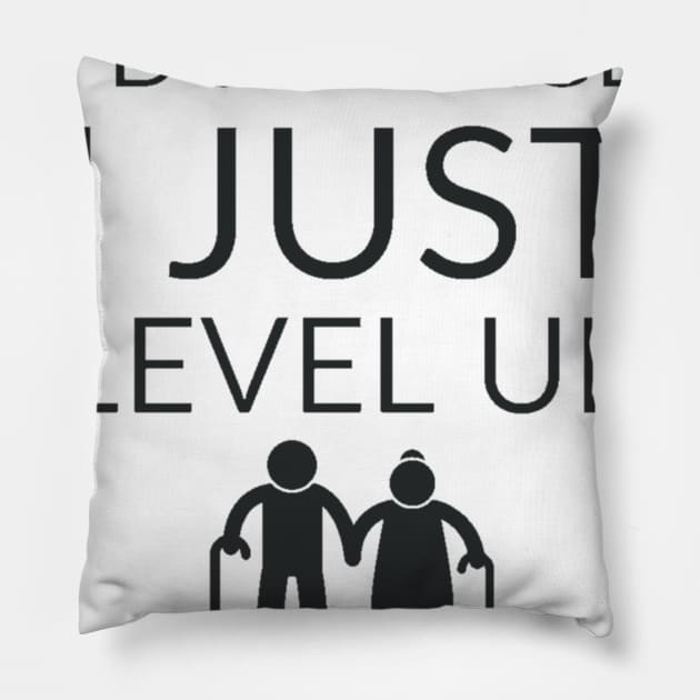 I don't age I level up #1 Pillow by GAMINGQUOTES