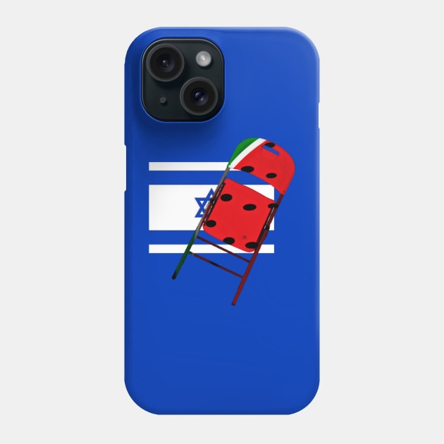 Watermelon Folding Chair To Brutal Occupation - Double-sided Phone Case by SubversiveWare