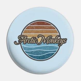 Arctic Monkeys Retro Waves Pin