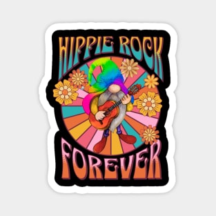 Hippie Rock Forever Magnet