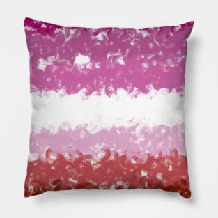 Lesbian Swirls Flag Design Pillow