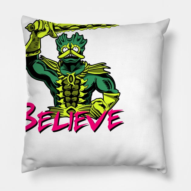 Mer-Man Pillow by Matt Blairstone