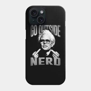 GO OUTSIDE NERD UNCLE BABY BILLY WHITE Phone Case
