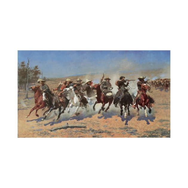 A Dash for Timber by Frederic Remington by MasterpieceCafe