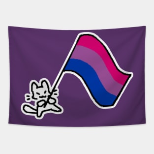 bi flag kitty Tapestry