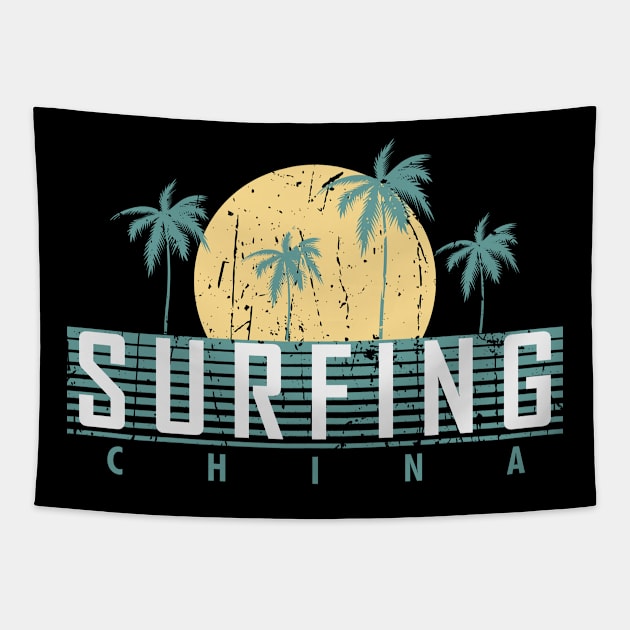 China surf Tapestry by SerenityByAlex