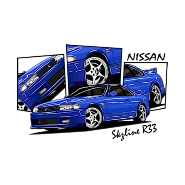 Nissan Skyline r33 GTR, JDM Car by T-JD